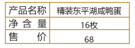 精裝東平湖咸鴨蛋